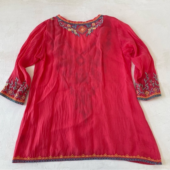 JOHNNY WAS RYLEIGH EMBROIDERED BLOUSE Size XS - Picture 9 of 9